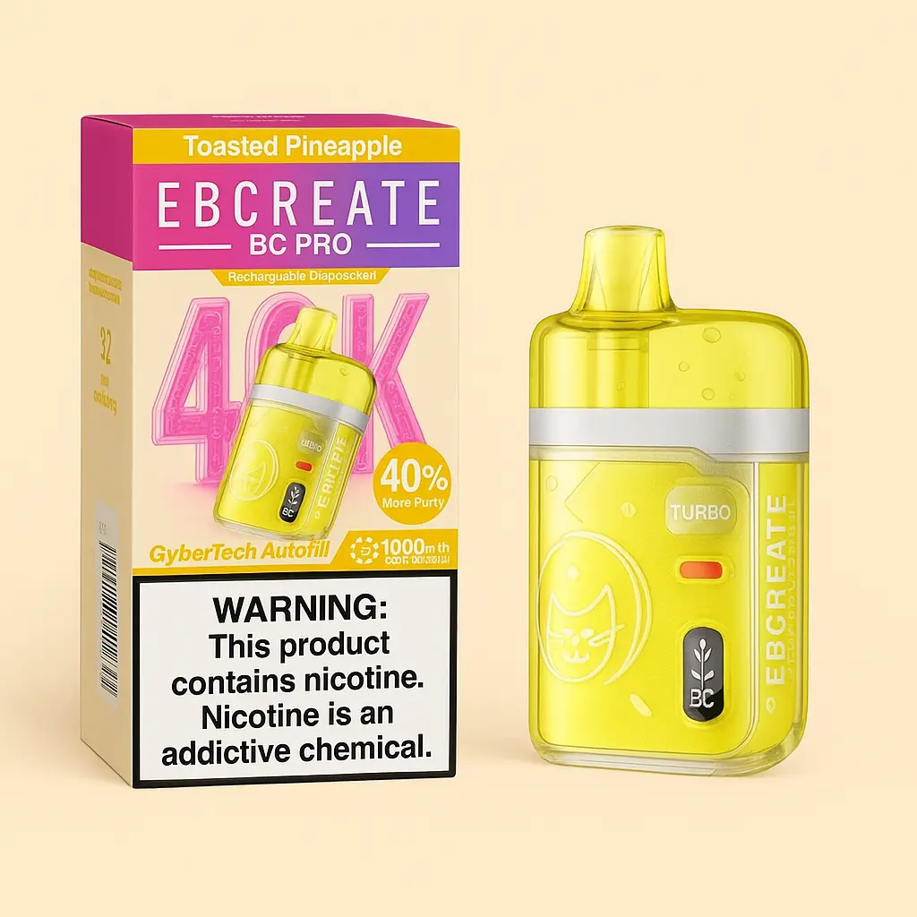 Ebcreate, BC Pro 40K Disposable,17ml,Toasted Pineapple