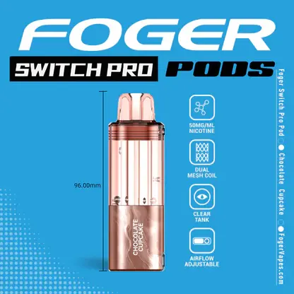 Foger Switch Pro 30K Disposable Pod Chocolate Cupcake