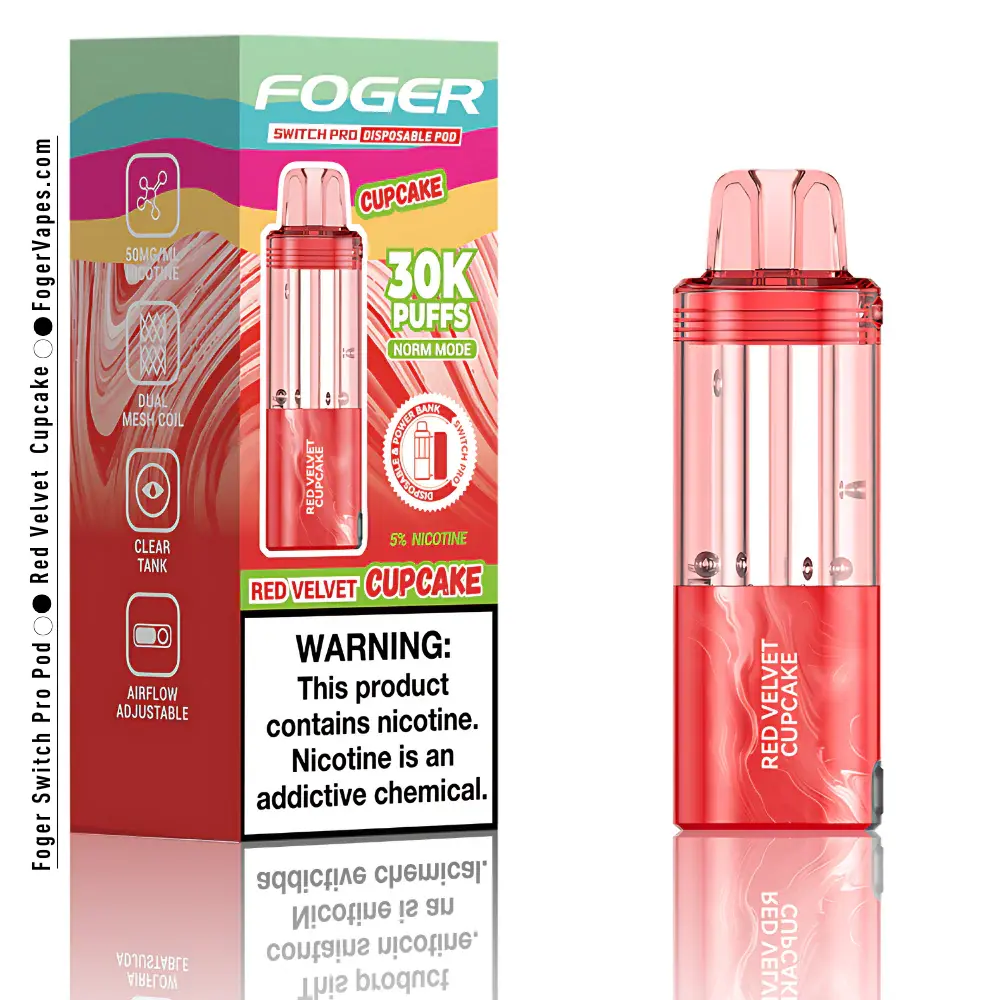 Foger Switch Pro 30K Disposable Pod Red Velvet CupCake