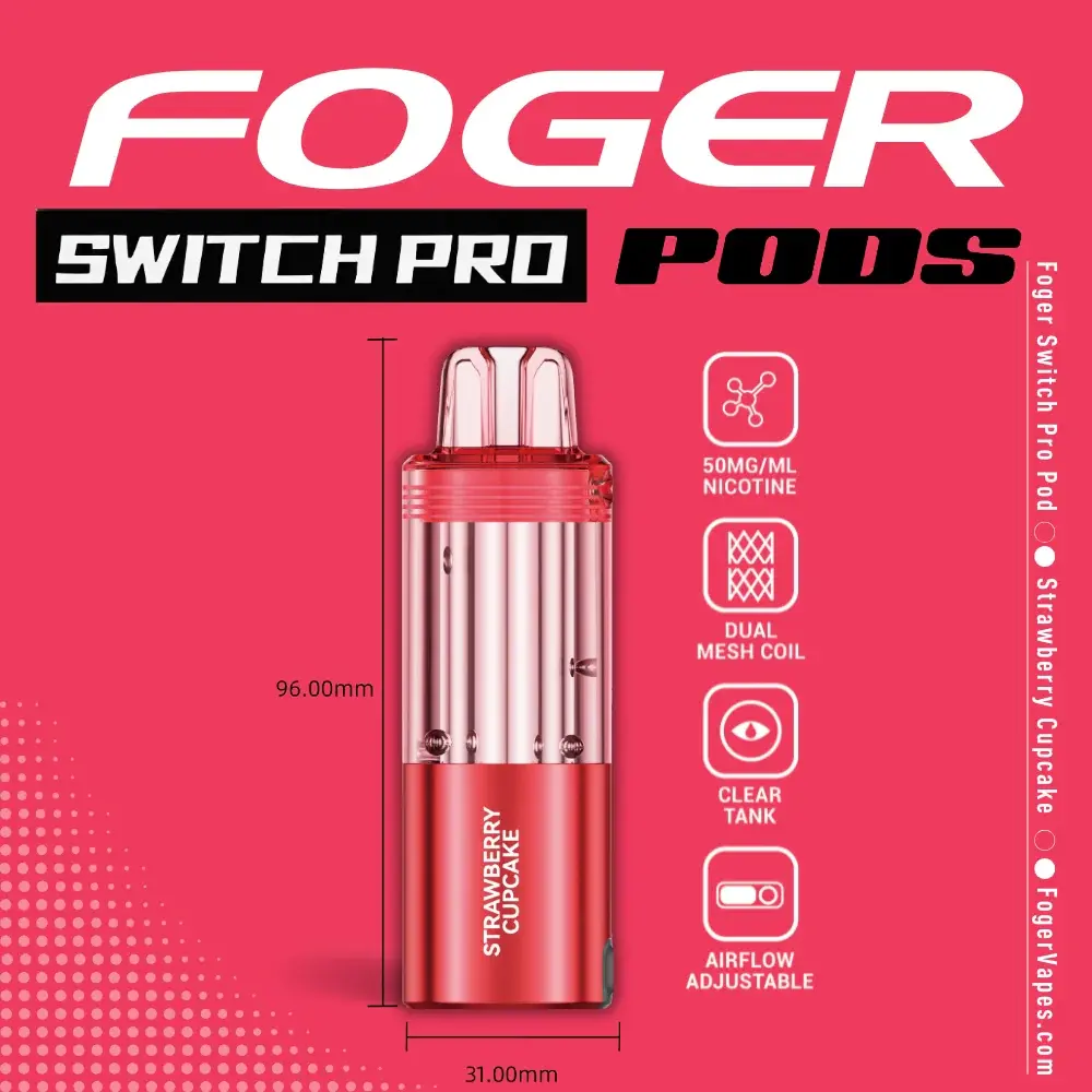 Foger Switch Pro 30K Disposable Pod Strawberry Cupcake