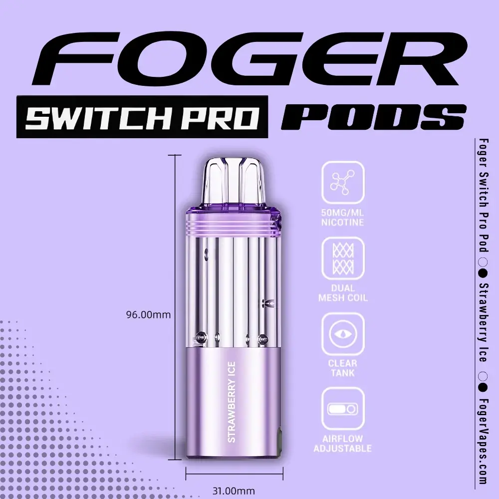 Foger Switch Pro 30K Disposable Pod Strawberry Ice
