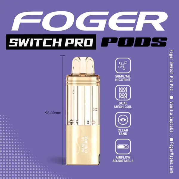 Foger Switch Pro 30K Disposable Pod Vanilla Cupcake