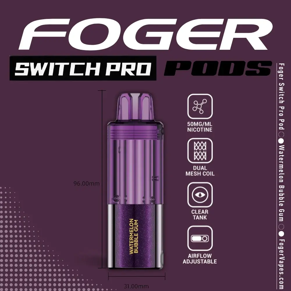 Foger Switch Pro 30K Disposable Pod Watermelon Bubble Gum
