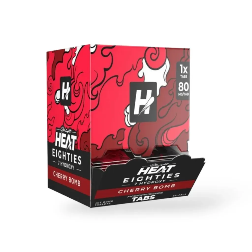 HeatEighties, 7 Hydroxy, 3 Count Tabs, 10 Count Display, Cherry Bomb