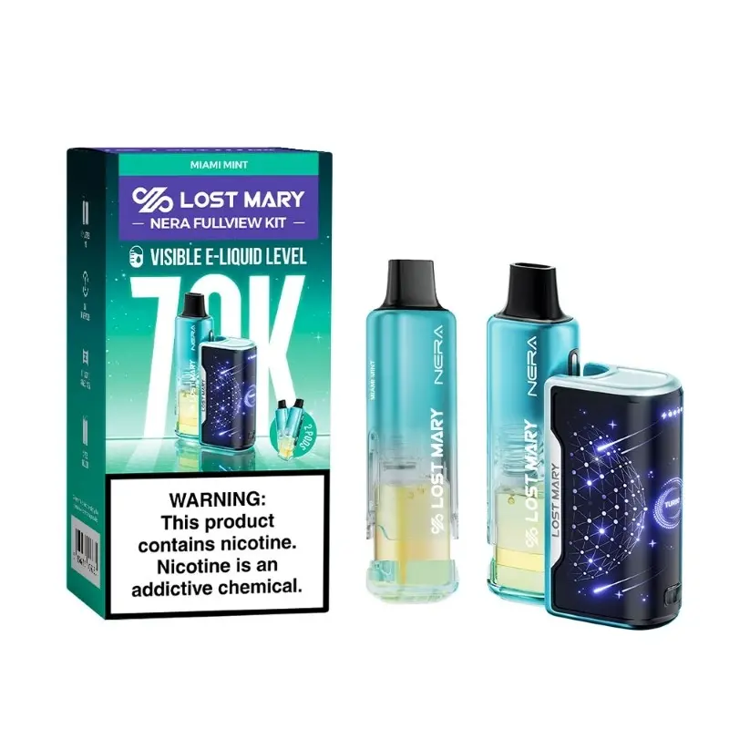 Lost Mary Nera Fullview 70000 Puffs Disposable Kit Miami Mint