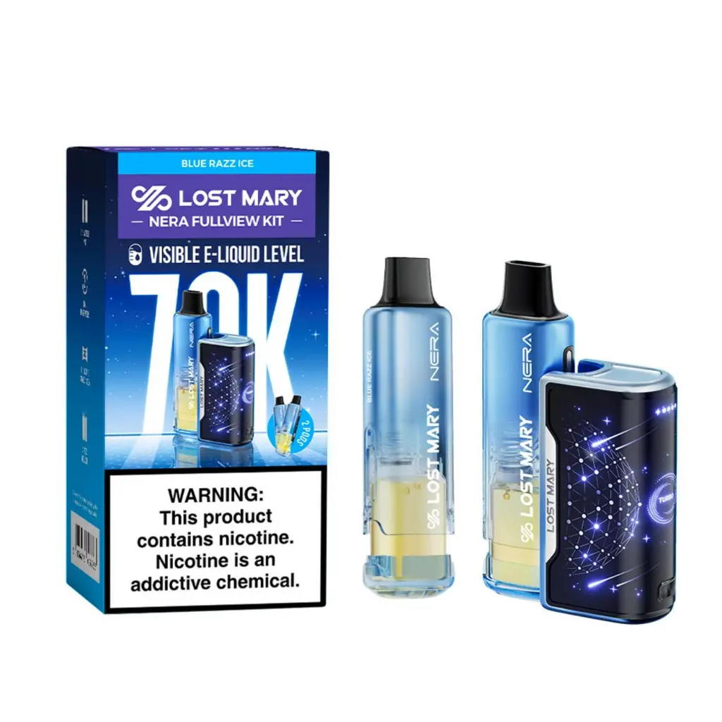 Lost Mary Nera Fullview 70000 Puffs Disposable Refill Pack Blue Razz Ice