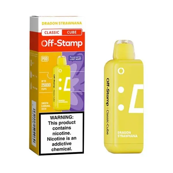 OffStamp,xcube 20k disposable pod, 18 ml, Dragon Strawnana