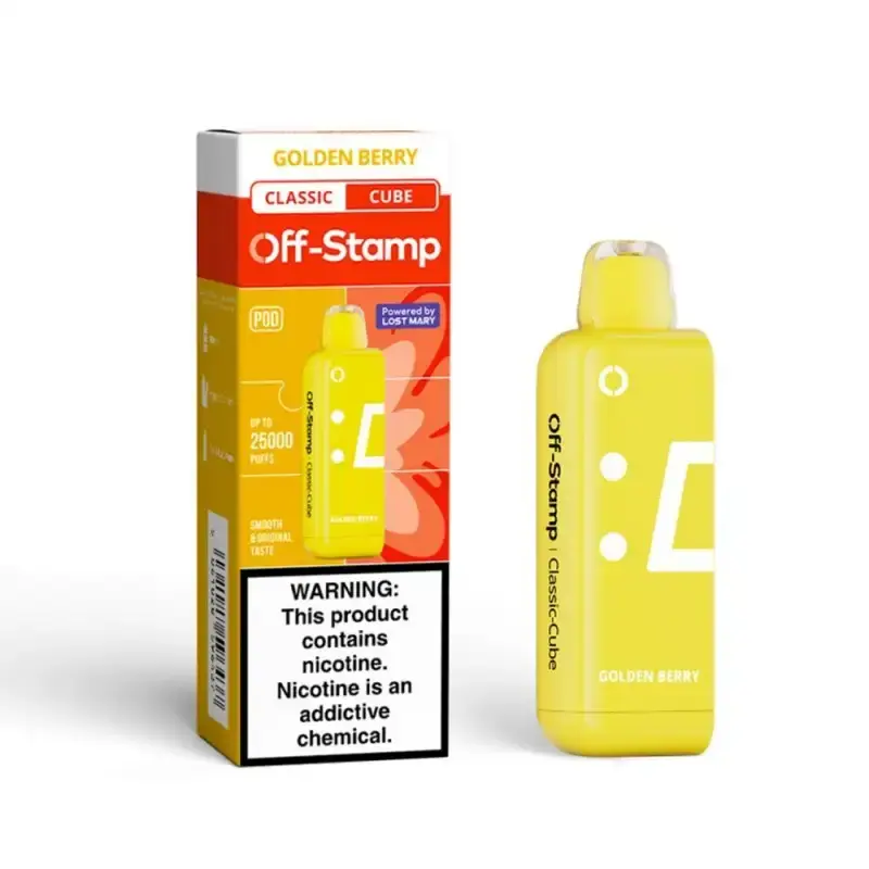OffStamp,xcube 20k disposable pod, 18 ml, Golden Berry