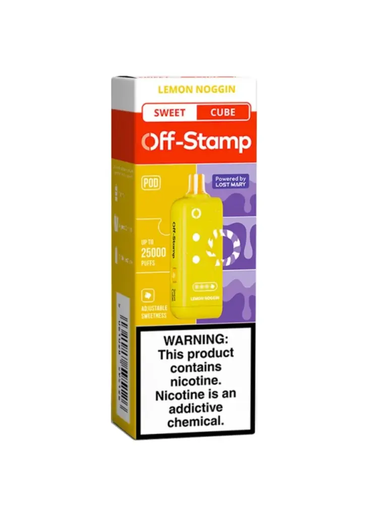 OffStamp,xcube 20k disposable pod, 18 ml, Lemon Noggin