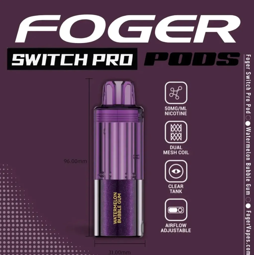 Foger Switch Pro 30K Disposable Pods (Watermelon Bubble Gum)